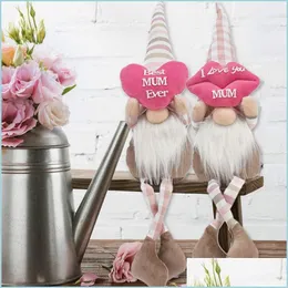 Other Festive Party Supplies Longlegged Lips Shape Faceless Doll Mothers Day Home Office Gnomes Mom Ever I Love You Letters Drop D Dhj7I