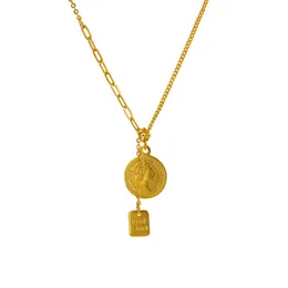 Runda kort kvinnor h￤ngkedja armband handled l￤nk 18k gult guld fylld klassisk ganska enkel smyckespresent