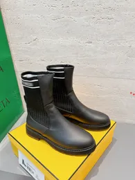 Damen Designer Boots Leder Leder Martin Kn￶chel Chaelsea Boot Mode Wellenfarbe Gummi -Au￟ensohle Elastizit￤tsnetzwerk Luxusplattform Reifen Bottega -n151