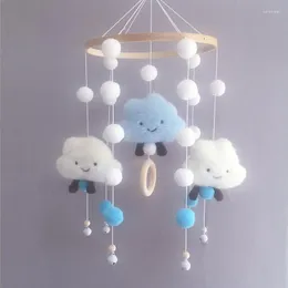 Dekorative Figuren Plüsch Wolke Windspiele Anhänger Kinder Mädchen Zimmer Bett Glocke Boho Baby Dekoration Mädchen Dekor