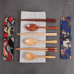 Учебные посуды наборы портативных деревянных палочек для палочек для еды.