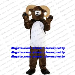 Brown Goat Ram Antelope Gazelle Sheep Mascot Costume Cartoon Character Conference Photo New Product Introduction zx577