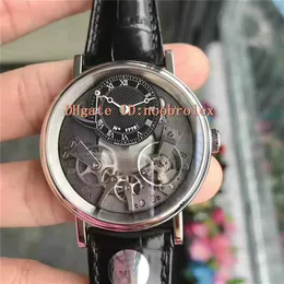 V2 TRADITION 7057BB Orologio svizzero automatico scheletrato Quadrante Cassa in acciaio 316L Riserva di carica Display Vetro zaffiro Super Water Resis239J