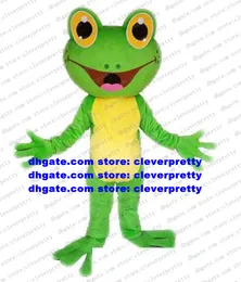 Rana Rospo Bufonid Bullfrog Costume Della Mascotte Adulto Personaggio Dei Cartoni Animati Vestito Vestito Marketplace Ipermercato Pubblicità zx160