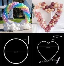 Свадебная форма сердца круглый воздушный шар подставка