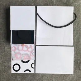 Jewelry Pouches LR Design White PAN Bracelet Gift Box Set Paper Bag Envelope Velvet Pouch Necklace Earring Charm Polishing Cloth