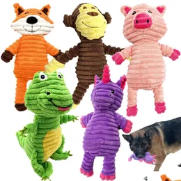 Giocattoli per cani da masticare Assortimento di peluche Valore Bundle Squeaky Puppy Pet Mutt Toy Squeak per cani di taglia media Drop Delivery 20 Otnpb