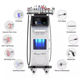 Porfessional 10 in 1 Cura della pelle del viso Microdermoabrasione Rimozione delle rughe Macchina per la gestione multifunzionale Apparecchio per il viso dell'ossigeno dell'acqua