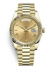 With Box Papers high-quality Watch 40mm 18k Yellow Gold Movement Automatic Mens GD Bracelet Men's Watches 2813