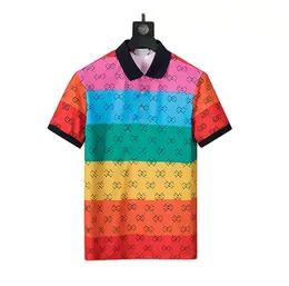 Men's Polo shirt 2022GG Summer Fashion Alphabet Print Short Sleeve Designers Casual Stylist Clothes Men T Shirt Size M-3XL