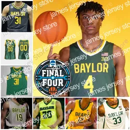 농구 유니폼 2021 Final Four Baylor Basketball Jersey NCAA College Ja'Kobe Walter Kendall Brown 12 Jared Butler 11 Mark Vital Davion Mitchell Dain Dainja