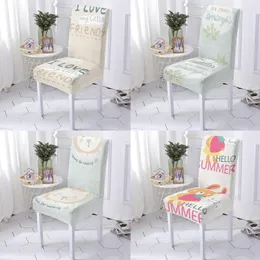 Крышка стулья 1pc/4pc Cartoon Animal Print Cover Wedding Office Cools Commons Комната пляж пляж