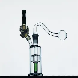 Mini svamp f￤rgglada glas bongs r￶r vatten r￶kning r￶r olje rigg glas riggar dab 10mm