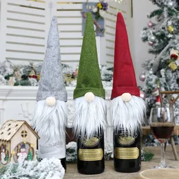 Andra hushållsdrottar Jul Champagne Bottle Cover Dress Up Holiday Party Wine Cap Decor Home Living Room Decoration Ornament 221111