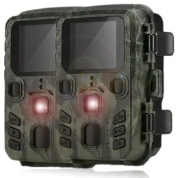 Telecamere da caccia da 2 pacchetti per esterni mini fotocamera per esterni 20 MP 1080p Visione notturna a infrarossi selvatici Attivazione di Scouting PO Trap 221110