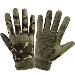Cinco dedos luvas do exército Tactical Touchscreen Motorcycle Sports Sports Fitness Caça