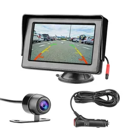 4.3 Inch TFT LCD Car Monitor Display Reverse Camera Parking System Use with Guide Lines Cigarette Lighter Suction Cup