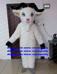 Weiße Ziege Schaf Ram Ewe Maskottchen Kostüm Erwachsene Cartoon Charakter Outfit Anzug Live-gekleidet Touristenattraktionen zx1778