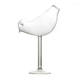 Wine Glasses 200ml Creative Bird-shaped Cocktail Transparent Lead-free High Shed Glass Goblet Whiskey Beer Drinking Cup