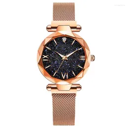 Orologi da polso Orologi da donna Orologio da cielo stellato Bracciale al quarzo con fibbia magnetica di moda Montre Femme Relojes Para