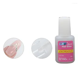 Nail Gel 10g Fast Drying Glue For False Nails Glitter Acrylic Decoration With Brush Tips Design Faux Ongle Care Tool
