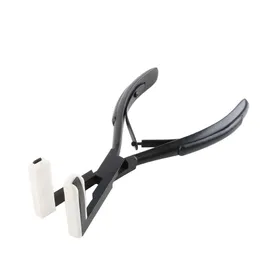 テープシーラー用のフラットステンレス鋼シルバーと黒髪の拡張機能ケラチンヘア延長ツール
