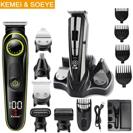 Триммер для волос Kemei Electric Clipper Kit Professional Trimmer Multifunction Beard для мужской электрической бритвы 221110