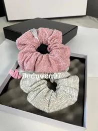 Partybevorzugung Modesymbol klassische elastische Haargummis Tweed-Haarseil C-Marken-Haarband klassisches Geschenk VIP-Karten