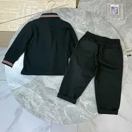 Outono novas roupas infantis meninos terno camisa de manga comprida casual wear pequeno oeste calças de pano duas peças roupas infantis