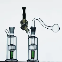 Mini narghilè Beaker Bong Bubbler Bong d'acqua Tubi d'acqua in vetro spesso Impianti petroliferi con ciotole da 10 mm