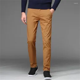 Мужские брюки 2022 весна осень -случайные мужские мужчина хлопковые тонкие брюки модные брюки чинос.