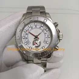 2 Styl z pudełkiem zegarek męski 44 mm 18K Biała złota platyna ramka data data data chronografa bez pracy automatyczne zegarki mechaniczne zegarki na rękę