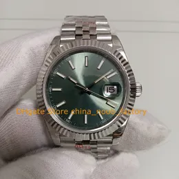 14 Model 2022 New Style Watches Mens 41mm Green Dial Fluted Bezel Bracelet Folding Clasp 904L Steel Luminous GMf Cal.3235 Movement Automatic Watch