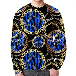 Felpe con cappuccio da uomo LCFA Blu Luxury Casual Felpa Uomo Abbigliamento di marca Hip Hop Streetwear Pullover Spring Man Full Print Felpe 3d