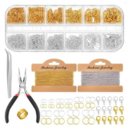 Keychains Jewelry Making Chains 65.6 Feet Link 960 Pieces Jump Rings 40 Lobster Clasps For DIY