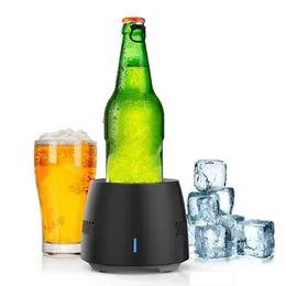 Tabletop Wine Racks 1pc Beverage Fast Cooler Cup Electric Beer Wine Bottle Can Water Soda Drinks Holder Cooling Mug Barware Travel Tool DC 12V 221110