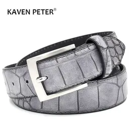 Cintos Moda Moda Moda Padr￣o Faux com couro dividido Luxury Male Designer Belt Acess￳rios Factory Pre￧o 221110