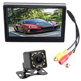5.0 ''자동차 비디오 LCD TFT 컬러 모니터 화면 자동 리버스 백미러 카메라 지원 NTSC PAL 비디오 시스템