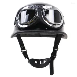 Мотоциклетные шлемы Германия шлем винтаж Casco Moto Open Face Retro Half Chopper Biker Pilot Dot Сертификация ABS