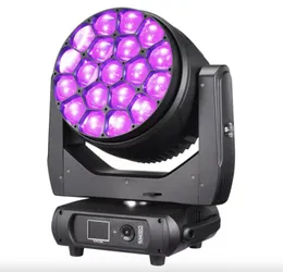 2 Stück LED DJ Strahl Moving Head Licht LED Wash Zoom 19x40W RGBW Movinghead 4in1 Party Disco Bühnenbeleuchtung