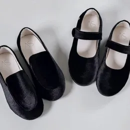 Sneakers Spring Kids Shoes Children Casual Baby Girls Black Fashion Loafers Toddler Velvet Ballet Flats Boys Moccasin Mary Jane 221110