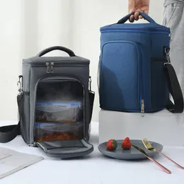 Lagerung Taschen Große Kapazität Thermische Mittagessen Abendessen Für Männer Frauen Oxford Tuch Isolierung Umhängetasche Handtasche Wasserdichte Picknick Kühler