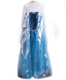 Girls Princess vestido de crianças lantejoulas malha de princesa vestido neve snow cosplay fantasia crianças roupas de baile meninas festas executam zíper vestido1971247