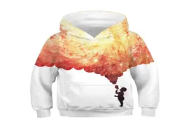 New Girls Boys Sweatshirts Capuzes criativos com Horse Tiger Flamingo Impressão 3D para crianças Hoodie Autumn Kids Top Shirt6542693
