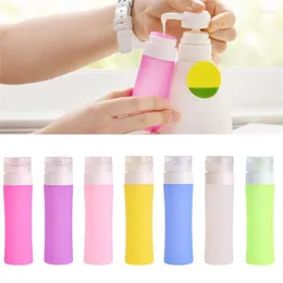 Lagringsflaskor 38/60/80 ml Travel Portable Cosmetic Bottle Eco-Friendly Silicone Shampoo/Shower Gel/Facial Cleanser Make Up Organizers