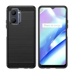 Obudowy telefoniczne dla Oppo A17 A57 A77 K10 Realme Narzo 50 C33 C35 C31 C30 Q5 Rugged Carbon Tekstrukowany drut Rysowanie miękka obudowa