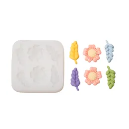 Floral Silicone Mold Baking Creative Decoration Diy Scent Candle Leaf Mold 1223567