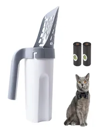 Kedi Kumusu Kürek Kendi Kendini Temizleme S Scooper Atık Torbalar Taşınabilir Kutu Alet Pet Malzemeleri 2205109600169