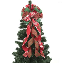 Dekoracje świąteczne drzewo duże kratowe cekinowe łuki Wstążki wiszące świąteczne ozdoby TOP