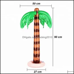 Dekoracja imprezy nadmuchiwane jumbo kokosowe drzewa zagęszcza pvc duża inflacja Kactus Fit Fit Beach Hawaiian Party Dekoracja imprezy w S DH73G